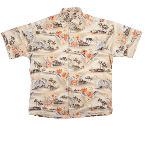 Vintage Jazzy Patterned Shirt (L)