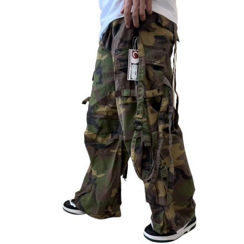Vintage Y2K Parachute Cargo Pants BNWT