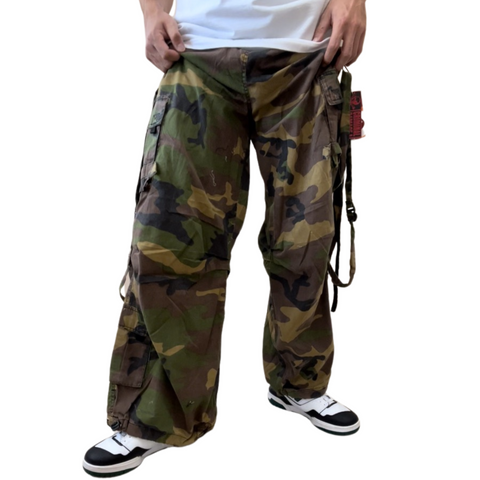 Vintage Y2K Parachute Cargo Pants BNWT