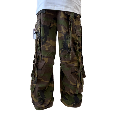 Vintage Y2K Parachute Cargo Pants BNWT