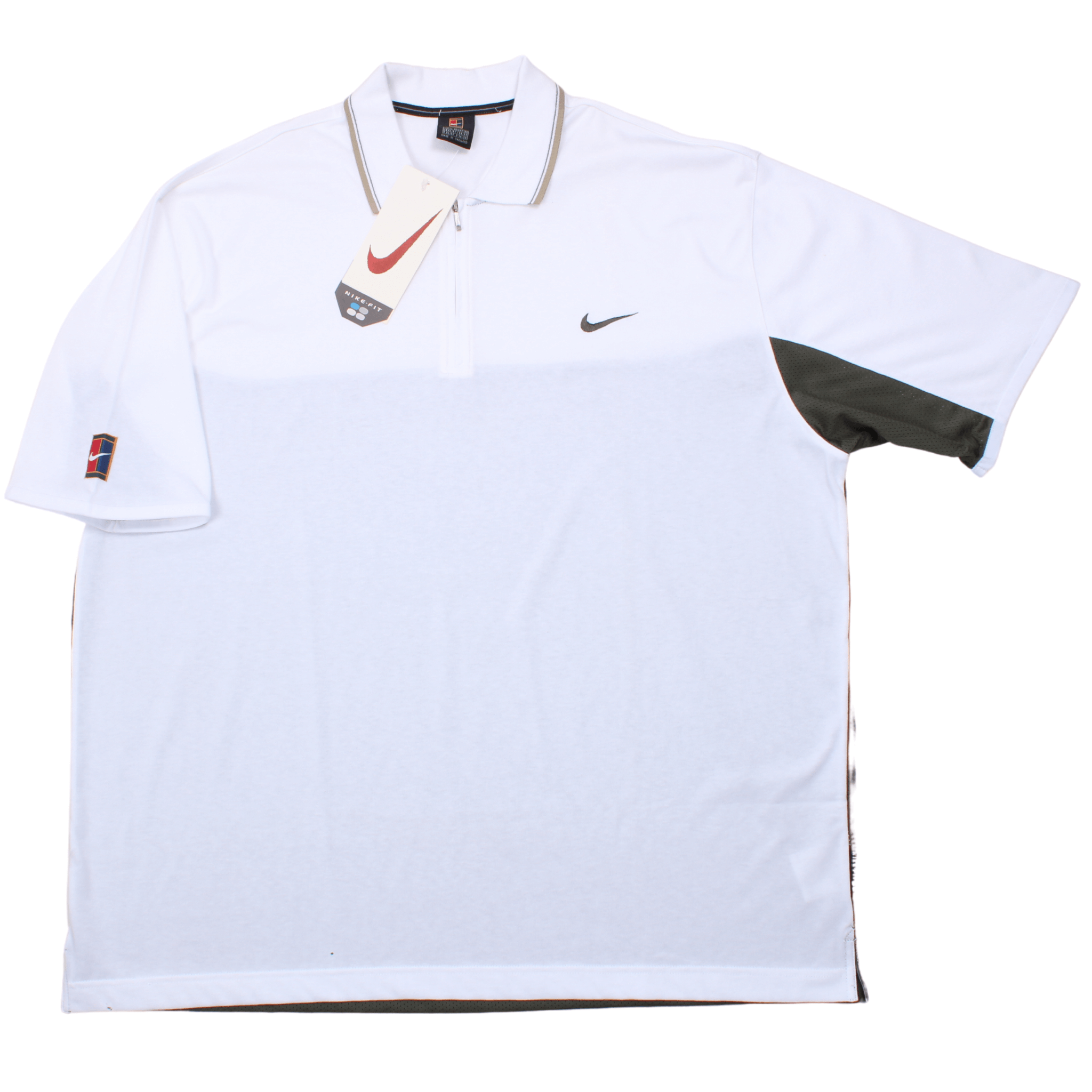 Vintage Nike Challenge Court 1/4 Zipped Polo Shirt (XL) BNWT
