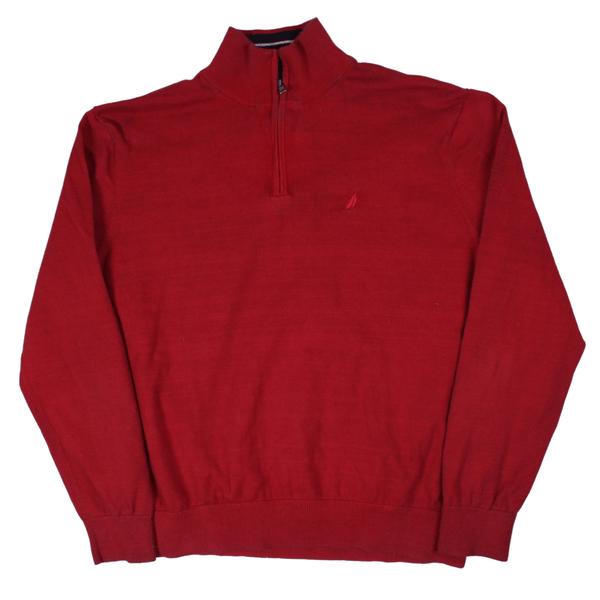 Vintage Nautica 1/4 Zipped Jumper (M)