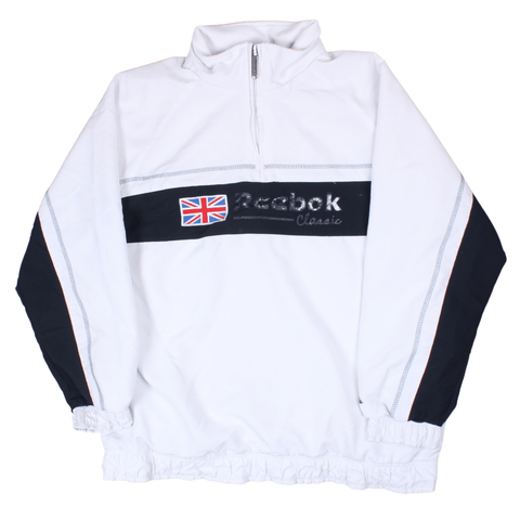 Vintage Reebok Classic 1/4 Zipped Jacket (M)