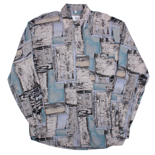 Vintage Jazzy Patterned Shirt (M)