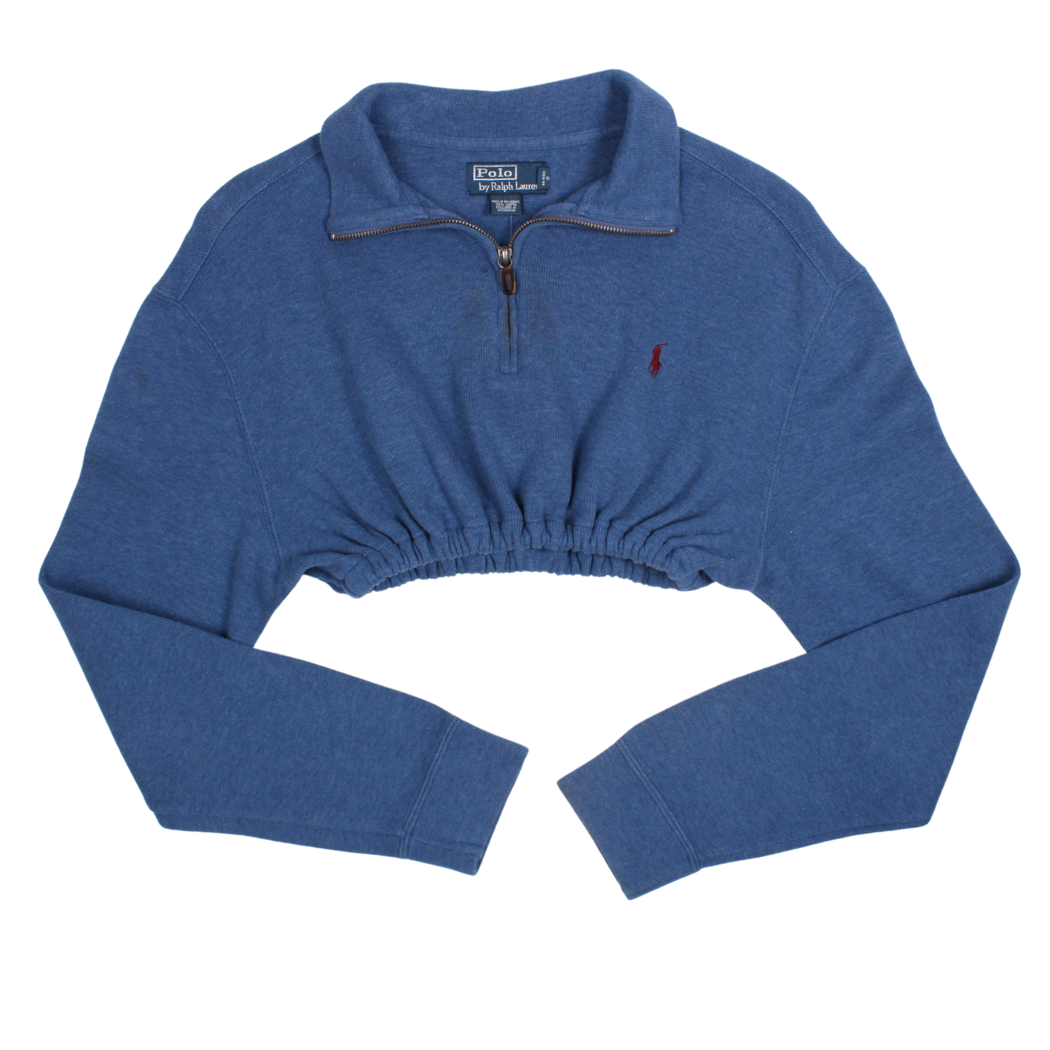 Ralph Lauren Reworked 1/4 Zipped Sweatshirt (S)