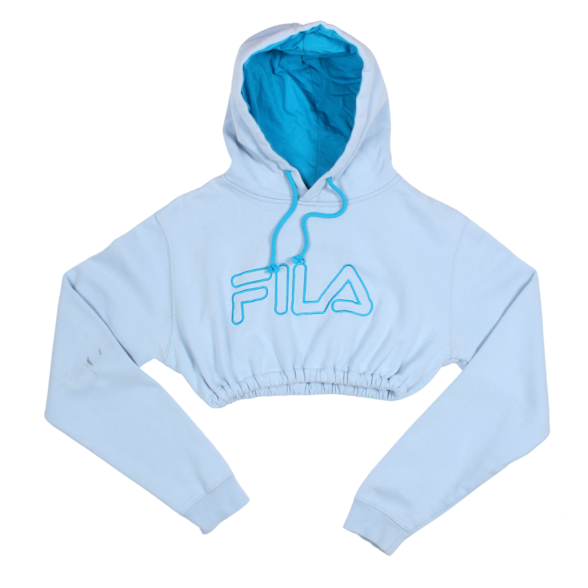 Vintage Fila Reworked Cropped Hoodie (XS)