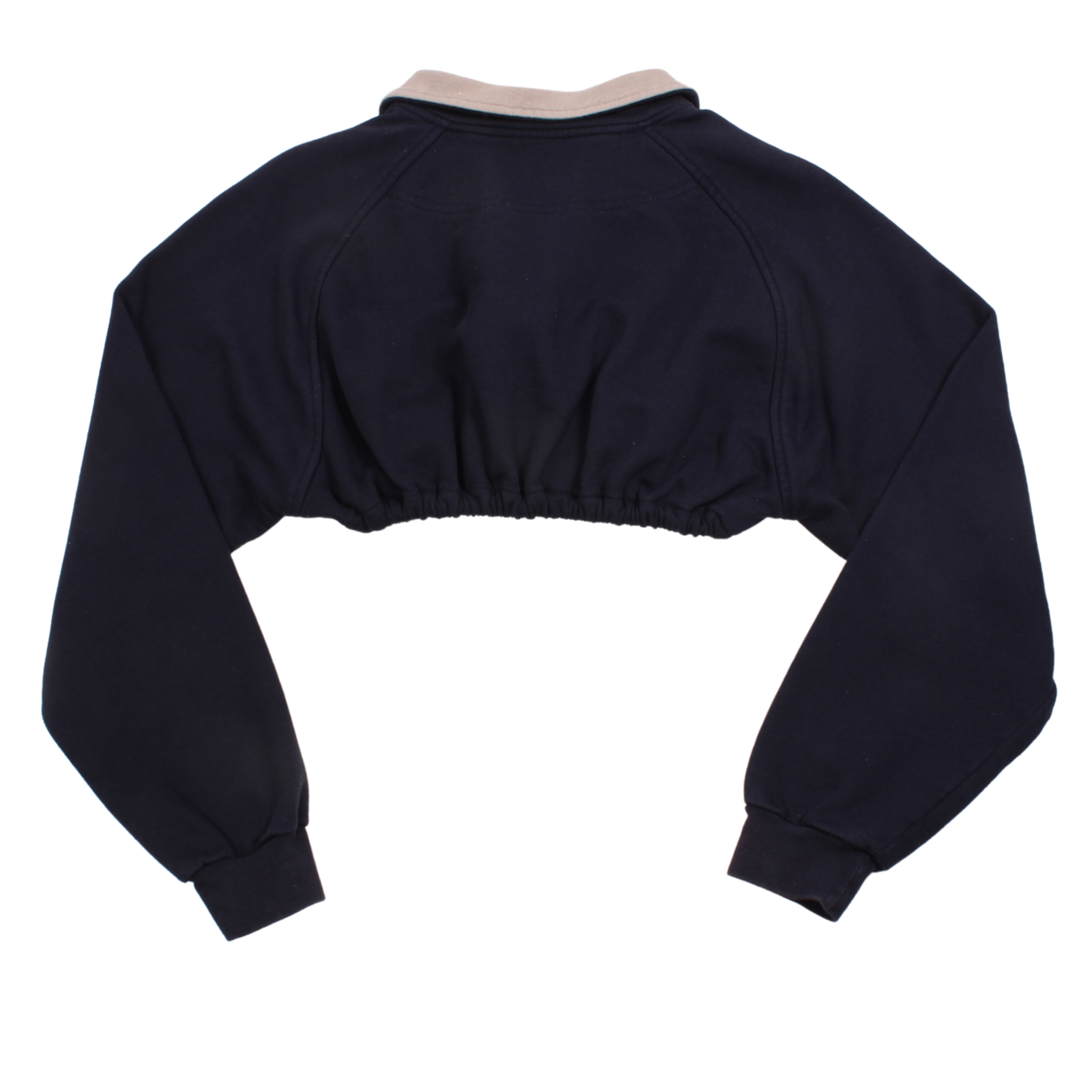 Vintage Kappa Reworked 1/4 Zipped Cropped Sweatshirt (S)