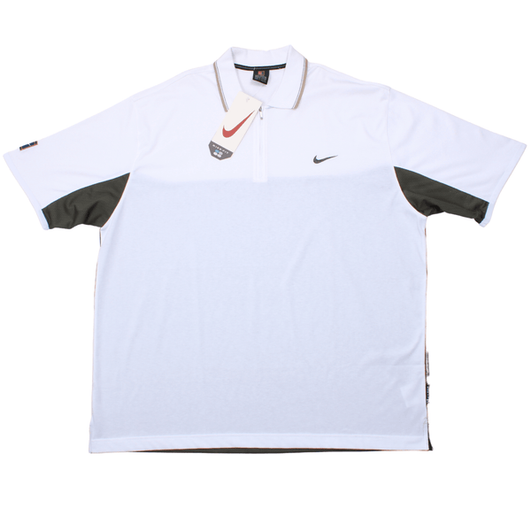 Vintage Nike Challenge Court 1/4 Zipped Polo Shirt (XL) BNWT