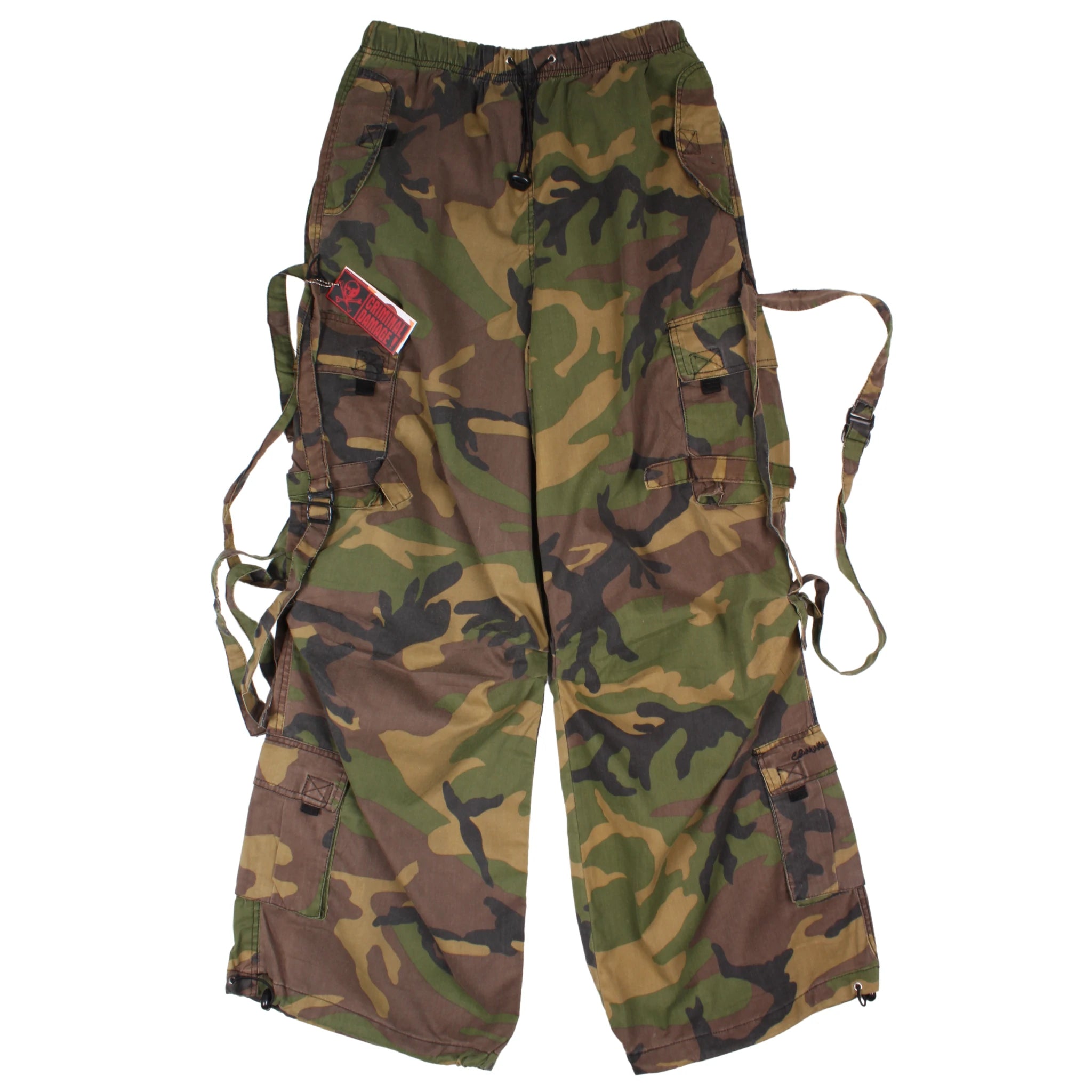 Vintage Y2K Parachute Cargo Pants BNWT